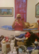 early morning self portrait: woman hating life